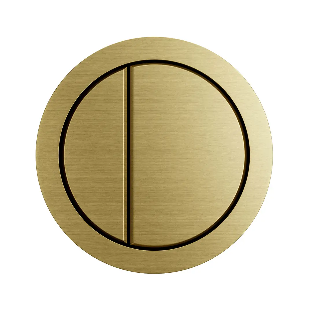 DUAL FLUSH BUTTON BRUSHED BRASS