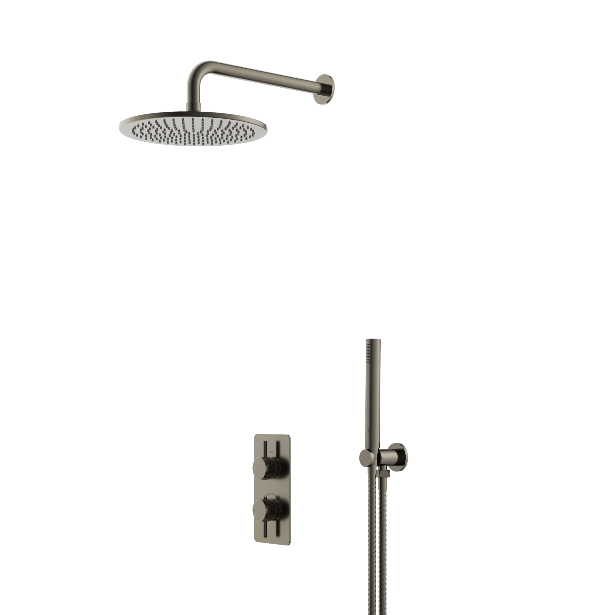 2 WAY SHOWER PACK 1 - G.METAL KNURLED