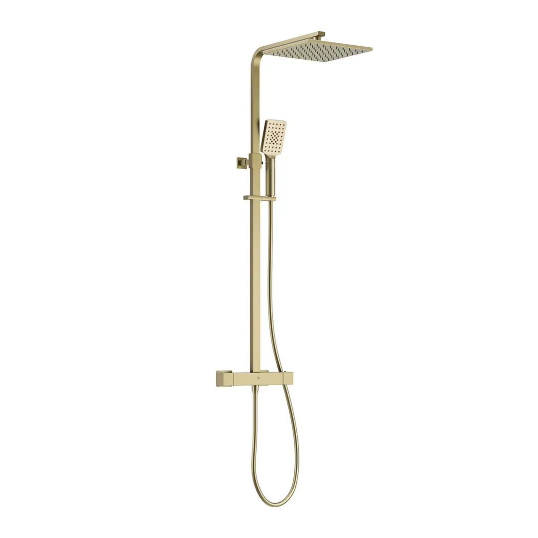 SHOWER PIPE SQUARE - B.BRASS