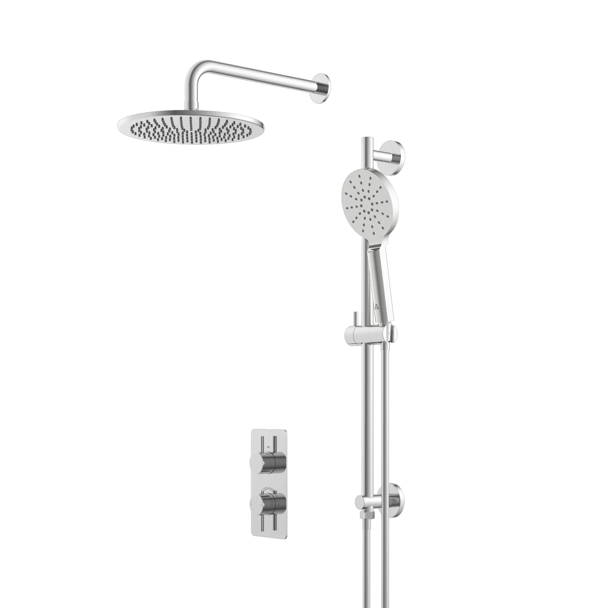 2 WAY SHOWER PACK 2 - CHROME