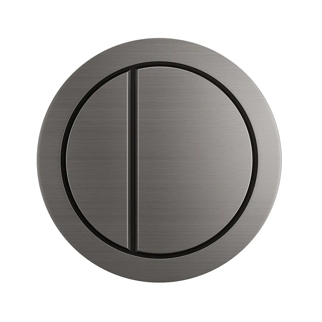 DUAL FLUSH BUTTON GUN METAL